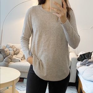 NWT Charter Club Cashmere Grey Sweater